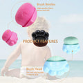 3 Pack Sunscreen Applicator Brushes for Kids with Protective Caps - New by Deal US