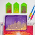 KTCLCATF 7PCS Diamond Art Tools Kit Green - Diamond Trays & Glue Accessory by Deal US