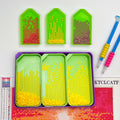 KTCLCATF 7PCS Diamond Art Tools Kit Green - Diamond Trays & Glue Accessory by Deal US