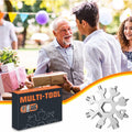 18 in 1 Silver Snowflake Multitool & 20 in 1 Black Credit Card Multitools Gift by Deal US