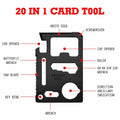 18 in 1 Silver Snowflake Multitool & 20 in 1 Black Credit Card Multitools Gift by Deal US