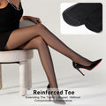 Honeysea 2 Pairs Sheer Tights 20D Nude & Black Pantyhose Women - Size L by Deal US