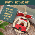 2024 White Elephant Xmas Ornament, Funny Christmas Decoration, Stocking Stuffer by Deal US