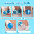 Reusable Silicone Water Balloons 6PCS Latex-Free Quick Fill Self Sealing by Deal US