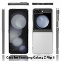 Sucnakp Samsung Galaxy Z Flip 6 Case Clear Back TPU Bumper Cover YKL Gray by Deal US