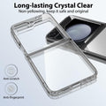 Sucnakp Samsung Galaxy Z Flip 6 Case Clear Back TPU Bumper Cover YKL Gray by Deal US