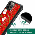 ZHEGAILIAN iPhone 15 Pro Max Case Military-Grade Shockproof Santa Claus by Deal US