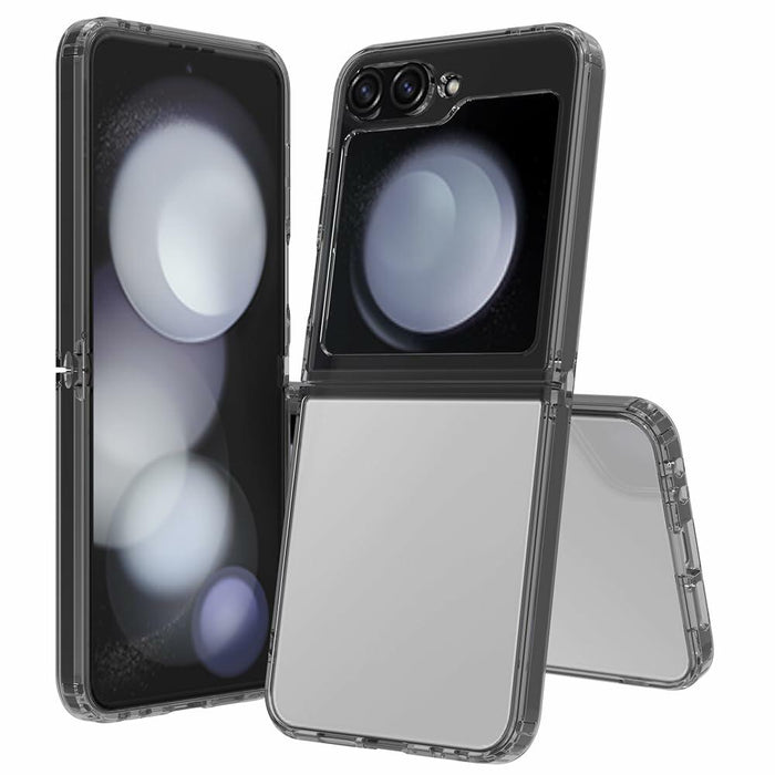Sucnakp Samsung Galaxy Z Flip 6 Case Clear Back TPU Bumper Cover YKL Gray by Deal US