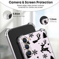 BEIMEITU Samsung Galaxy S23 Clear Case Xmas Tree Deer Soft Flexible Cover by Deal US