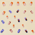 RIICFDD 24 Pcs Medium Square French Tip Press On Nails Acrylic Glossy Set by Deal US