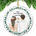 First Christmas Married 2024 Acrylic Ornament - Unique Wedding & Engagement Gift by Deal US