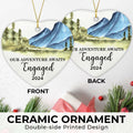 NewEleven Ceramic Christmas Ornament Engagement Gift for Couples 2024 by Deal US