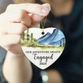 NewEleven Ceramic Christmas Ornament Engagement Gift for Couples 2024 by Deal US