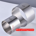 304 Stainless Steel Mousse Cake Ring 6 x 3.15 inch Mirror Finish Seamless by Deal US
