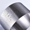 304 Stainless Steel Mousse Cake Ring 6 x 3.15 inch Mirror Finish Seamless by Deal US