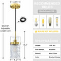 SEENMING HOUSE 3 Pack Kitchen Island Pendant Light Clear Glass Bronze Finish by Deal US