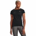 Under Armour HeatGear Athletic Fit Shirt Women Black Metallic Silver Size XS by Deal US