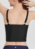 baleaf Women's Black Tankini Swim Top Modest Square Neck Size 42 by Deal US