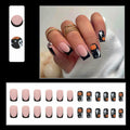 RIICFDD Cat Eyes Press On Nails 30 Pcs Short Square Acrylic Glitter False Nails by Deal US