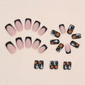 RIICFDD Cat Eyes Press On Nails 30 Pcs Short Square Acrylic Glitter False Nails by Deal US