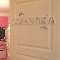 YRONTY 4in White Wooden Letter U Unfinished DIY Crafts Decorative Alphabet by Deal US