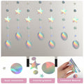 Giantree 65Ft Iridescent Star Circle Dot Garland 5Pcs Wedding Party Decor by Deal US