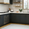 LONGYONG Black Peel and Stick Wallpaper 17.7x197in Waterproof Removable by Deal US