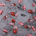 RIICFDD Halloween Press On Nails 24 Pcs Light Pink Almond Full Cover Cute by Deal US
