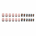 RIICFDD Cat Eyes Press On Nails 30 Pcs Short Square Acrylic Glitter False Nails by Deal US