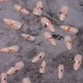 RIICFDD 24 Pcs Medium Black French Tip Halloween Press-On Almond Fake Nails by Deal US