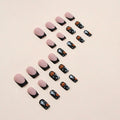 RIICFDD Cat Eyes Press On Nails 30 Pcs Short Square Acrylic Glitter False Nails by Deal US