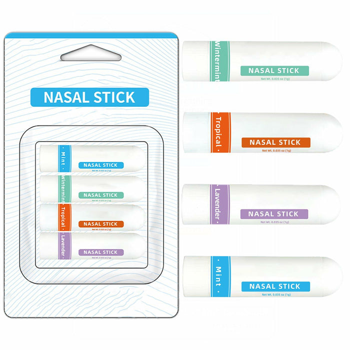 BestBy09/29 CHOVEMOAR Nasal Stick Inhaler Set of 4 Natural Mint Energy Boost by Deal US