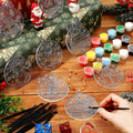 Capoda 36 Sets Christmas Suncatchers Ornaments DIY Art Elegant Decorations by Deal US
