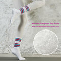 JUCHYDii Yoga Socks 3-Pack Black/Grey/White Non-Slip Cushioned Grip by Deal US