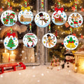 Capoda 36 Sets Christmas Suncatchers Ornaments DIY Art Elegant Decorations by Deal US