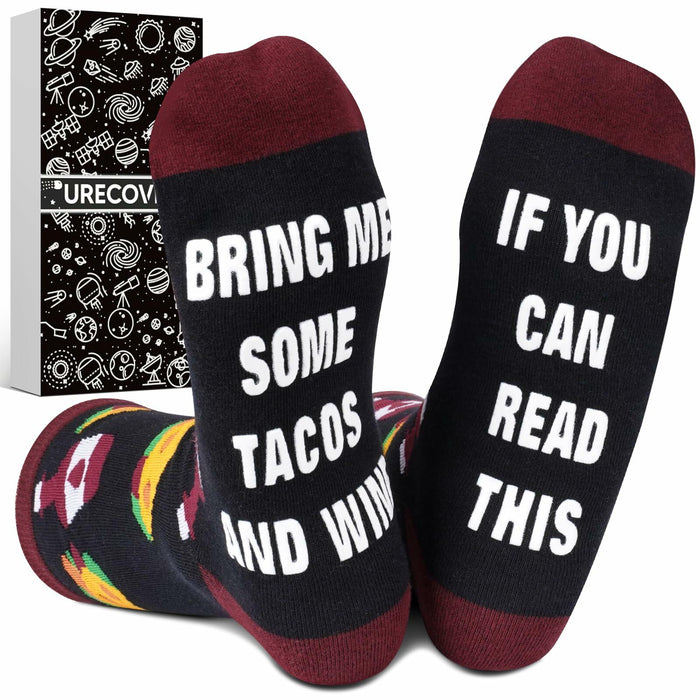 Funny Taco Socks Novelty Gift One Size Fits Most by Deal US