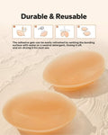 BoobyBear Sticky Bra Nude B Cup Strapless Backless Reusable Silicone Bra by Deal US