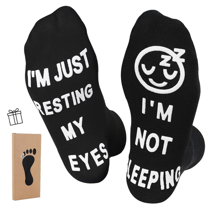 ZXGXLAW Birthday Gifts for Dad Men Im Not Sleeping Funny Socks 1 Pair by Deal US