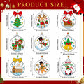 Capoda 36 Sets Christmas Suncatchers Ornaments DIY Art Elegant Decorations by Deal US