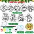 Capoda 36 Sets Christmas Suncatchers Ornaments DIY Art Elegant Decorations by Deal US