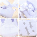 Booulfi Baby Girls Baptism Christening Shoes Booties White Size 12-18 Months by Deal US