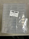 WLLHYF 31pcs Clear Plastic Bead Storage Containers Organizer Box Hinged Lid