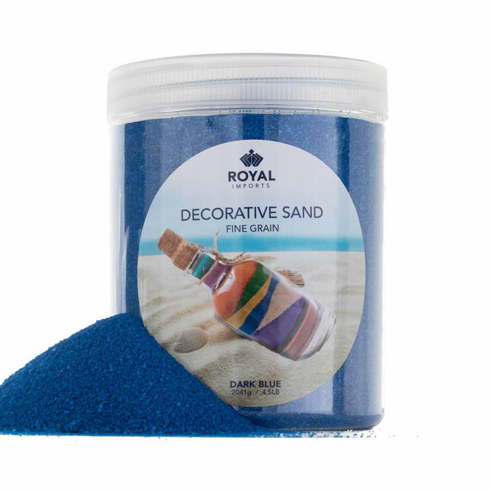 Royal Imports Decorative Beach Sand Dark Blue 4.5 LBS Vase Filler Crafts by Deal US