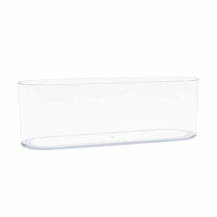 Royal Imports Acrylic Oval Flower Vase 4x12 Clear Non-Breakable Plastic by Deal US