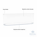 Royal Imports Acrylic Oval Flower Vase 4x12 Clear Non-Breakable Plastic by Deal US