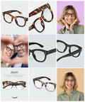 LADEESSE 3 Pack Oprah Style Reading Glasses +2.50 Blue Light Blocking by Deal US