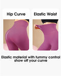 Homma High Waist Tummy Control Compression Leggings Vivid Magenta Size L by Deal US