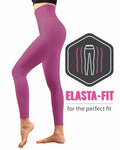 Homma High Waist Tummy Control Compression Leggings Vivid Magenta Size L by Deal US