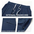 M MAELREG Mens Sweatpants Athletic Zipper Pockets Cobalt Heather Size L by Deal US