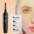 Sawjay Heated Eyelash Curler USB-C Rechargeable 4 Temp Settings Black by Deal US